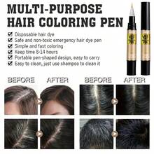 Equipo de colorear para lace wig, incluye pigmentos y bolígrafo de coloración. Utilizable para teñir de forma duradera, fácil de aplicar y con apariencia natural, adecuado para teñir cabellos de alta viscosidad de todo tipo de calidad - 5ml - Ver 4