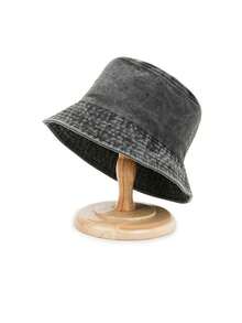 1pc Unisex Washed Vintage Bucket Hat, Versatile Sun Protection, Suitable For Daily WearMen's Sun Hat Summer Hat, Suitable For Summer Outdoor Activities Such As Hiking And Fishing