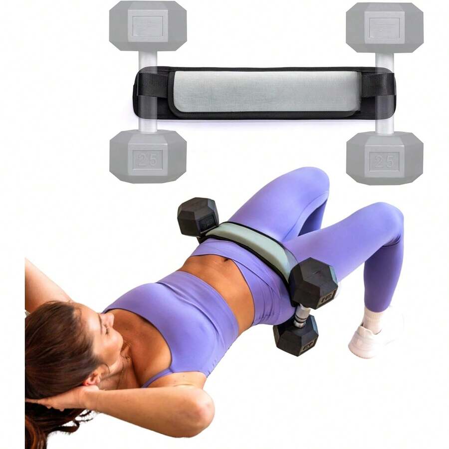 Hip Thrust Belt Mini For Exercise – Non-Slip Padding For Hip Support – Compatible With Dumbbells, Kettlebells, And Plates – Ideal For Gym, Home, CrossFit, And On-The-Go Workouts