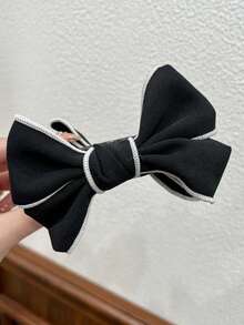 1pc/3pcs New Bowknot Double-Sided Hair Claw Clips, Versatile Bun Holder, Suitable For All Seasons - Multicolor - View 12
