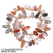 10-14mm Natural Asymmetrical Colorful Fluorite Amethyst Stone Gravel Chip Loose Spacer Bead For Jewelry Making DIY Earring Necklace Accessories