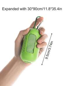 1pc Cool Sense Summer Ice Silk Sports Towel, Outdoor Fitness Cooling Towel, Fast Drying, Perfect For Fitness Enthusiasts! Fast Drying Sports Towel, Carry To Gym/Running, Sweat-Absorbing & Breathable, Super Refreshing! - Multicolor - View 5