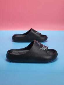 Kinder Weichschaum Hausschuhe, leichte rutschfeste komfortable niedliche Cartoon Strandlatschen, atmungsaktive Riemen Lässig Slides für Jungen Mädchen