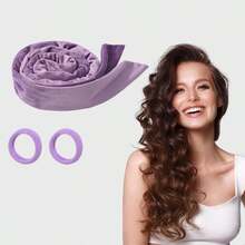 Băng đô uốn tóc không dùng nhiệt, Ruy băng uốn tóc không dùng nhiệt kèm dây buộc tóc, Ruy băng uốn tóc, Dụng cụ tạo kiểu tóc xoăn tự nhiên mềm mại DIY - Nhiều màu - Xem 11