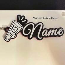 1pc Customized 3D Printed Name Tag, Colorful Cheer Megaphone Keychain/Pendant, Sports/Graduation Party Gifts,Junior High School Students,Middle School Students,High School Senior High School Students,College Students,University Students,Freshman,Sophomore,Underclassmen,Durable,Colorful,Cute,Adorable,Funny,Kawaii,Y2K,Stylish,Unisex,Casual,Custom,Personalized,Unique,Customized,Ideal Gifts For Him,Ideal Gifts For Her,Her,Boyfriend,Girlfriend,Family,Friends - 3D Keychain - View 34