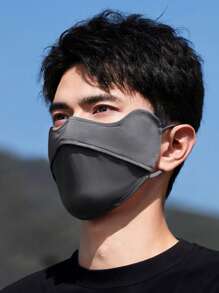 GOLOVEJOY 1 Stück GOLOVEJOY Herren Sommer atmungsaktive Gesichtsmaske aus Eisseide, minimalistischer hochwertiger Gesichtsschutz, Outdoor-Sonnenschutz, UV-Schutz, Staubschutz, Sport-Fahrradmaske - Unisex