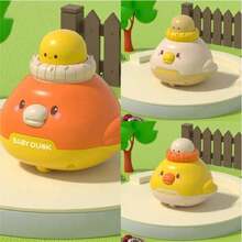 2pcs Cartoon Pull Back Toys Chicken Style Push Car Toy For Kid Pressing Inertia Car Toy With Color Cognition Gift For Kid Birthday - Multicolor - View 1