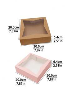 5pcs/10pcs/20pcs Transparent Food Storage Boxes, Suitable For Cakes, Pastries, Chocolates, Cookies, Parties, Birthday, Wedding, Easter