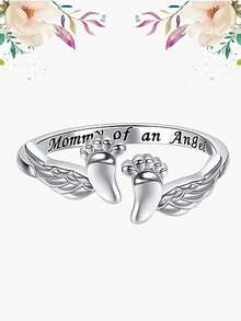 1Pc Teen Romantic Angle Rings For Girls For Birthday Gifts For Party Jewelry Daily Decoration - 1# - View 11