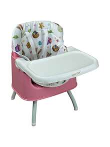 THE BABY SHOP High Chair With Periquera For Baby With Tray And Convertible - Pink - View 3