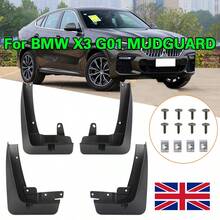 For BMW X3 G01 M Sport 2018-2021 Mud Flap Splash Guards Mudguards UK - Black - View 1