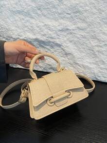 Fashionable High-Quality Pouch Small Square Bag, New Solid Color Versatile Handbag For Women - Multicolor - View 12