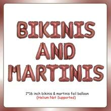 18 szt. Bikini i Martini dekoracje na wieczór panieński Bikini i baner Martini Brązowy Martini dekoracje na imprezę Plaża Bach Lato Tropikalny basen dekoracje na wieczór panieński dla kobiet