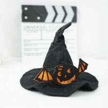 Dog Halloween Hat Cute Pumpkin/Bat Cat Witch Hat Pet Headwear For Party Cosplay Costume Accessory