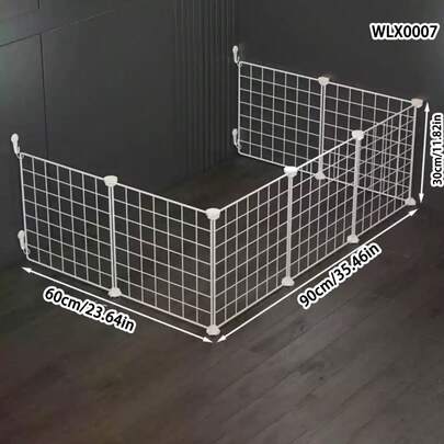 White Puppy Fence, Indoor Home Use Anti-Escape Small Dog Barrier, Puppy Training Isolation Net, Rabbit Cage, Dog Kennel, Kitten Net, Small Animal Playpen