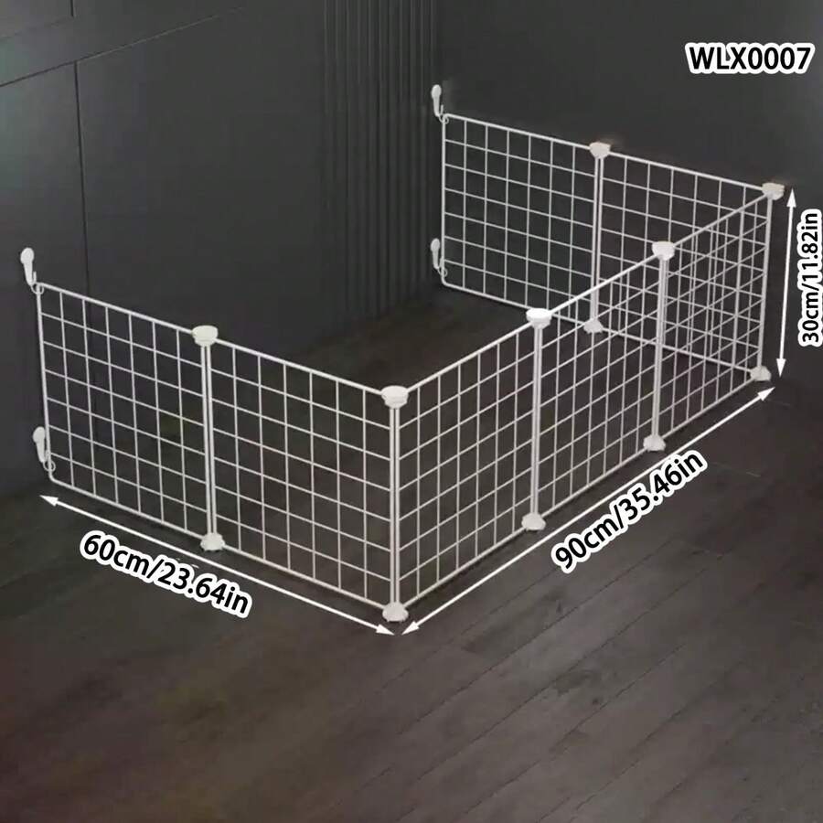 White Puppy Fence, Indoor Home Use Anti-Escape Small Dog Barrier, Puppy Training Isolation Net, Rabbit Cage, Dog Kennel, Kitten Net, Small Animal Playpen