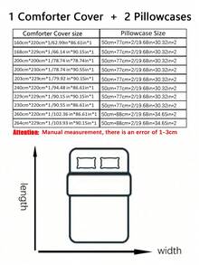 三件套床上用品（1个被套+2个枕套，不含被芯），3D樱桃图案涤纶床上用品套装，柔软舒适，透气性好，适合卧室、客房使用。 - 彩色 - 查看 2