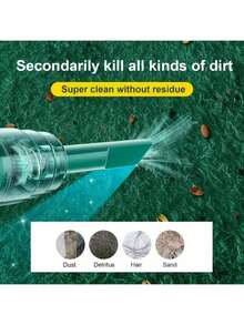 SOKANY 便携式手持车载吸尘器，3500Pa吸力，手持便携设计，USB充电，适用于清洁汽车、车间、电脑、家居、装饰、办公室和家用沙发