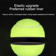 Bolas de Tênis, Bolas de Tênis Avançadas de Treinamento com Pressão, Bolas de Prática, Bolas de Tênis para Cachorros, Bolas de Tênis Reforçadas com Bolsa de Tela para Transporte, Bola de Exercício para Iniciantes, Alta Elasticidade Resistente