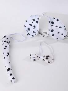 3pcs/Set Costume Decoration Performance Headband, Tie, Tail - Cartoon Animals: Cow, Rabbit, Tiger, Monkey, Puppy,Hairband,Hair Hoop Headbands - Multicolor - View 13