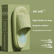 2025 Fashionable Pleated EVA Slippers, With Unique Pleated Upper Design, Thick Non-Slip Durable Sole, Lightweight & Comfortable, One-Piece Construction Prevents Odor, Suitable For Home, Bathroom, Living Room, Outdoor, Beach, Street Walking, Suitable For Guests, Simple Minimalist Aesthetic