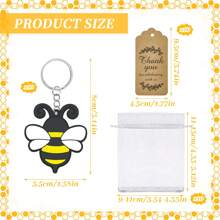 30 Pack Party Dekorationen für Gäste, 10 Bienen Schlüsselanhänger, 10 Tags und 10 Geschenktüten für "Mommy to Bee", Bienen Babyparty, Geburtstag, Glücklicher Bienentag, Queen Bee Party