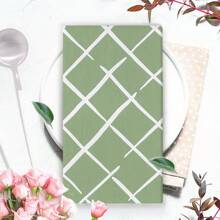 2/4pcs Green Floral Leaves Boho Style Kitchen Towel, 16x24 Inch, Seasonal Spring/Summer Decorative Hand Towel