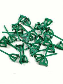 10pcs Handmade Triangle Lapel Pins DIY Accessories, Wedding Boutonniere Flower Clips - Multicolor - View 6