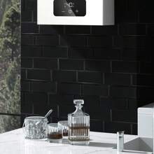 4/10/20 piezas Sencillos adhesivos de pared con apariencia de ladrillo 3D imitación de mármol - Azulejos autoadhesivos a prueba de aceite y humedad, aptos para salpicaderos/renovación de paredes/decoración de baños y comedores