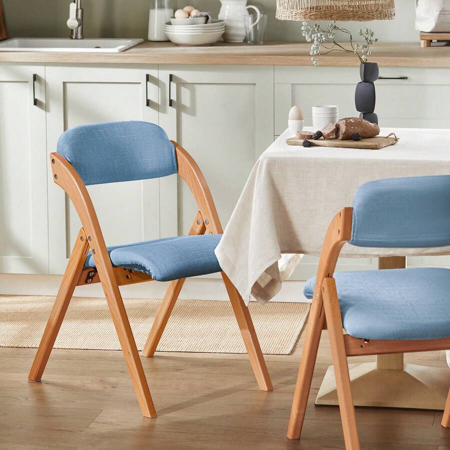 SoBuy FST92 Folding Kitchen Chair With Padded Seat And Backrest W X H X D Approx.: 47 X 77 X 60 Cm