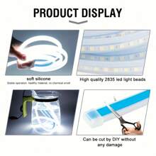 YITUMU Luci diurne a LED per avviare la scansione dell'auto, luci decorative per il cofano, luci di guida per il cofano dell'auto, lampada ambiente decorativa 12V