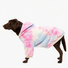 Sudadera con capucha para perro con efecto tie-dye: perro y dueño a juego. Suave, cómoda, divertida, moderna y bonita.