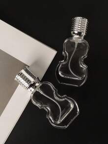 1 szt. 30 ml butelka z rozpylaczem do perfum w stylu skrzypiec, srebrna dysza, szklany materiał, delikatna mgiełka, przyjazny w podróży - szklany rozpylacz do perfum z możliwością ponownego napełnienia - bezzapachowy, idealny do podróży i bagażu podręcznego, idealny prezent urodzinowy