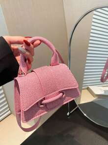 Fashionable High-Quality Pouch Small Square Bag, New Solid Color Versatile Handbag For Women - Multicolor - View 16
