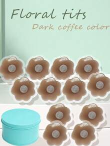 Pattern-Type Silicone Breast Stickers Lift Breast Stickers Women's Invisible Anti-Slip Breast Stickers Anti-Bulge Spot Breast Stickers Summer Thin Silicone Nipple Stickers - Multicolor - View 34