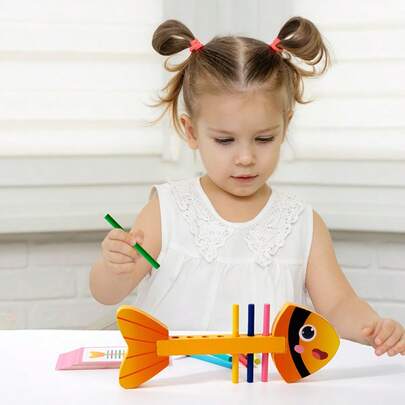 Wooden Fish-Bone Shape Color Matching Game For Children Montessori Training Teaching Aids Education Toy For Kids Motor Training Color Matching For Children Wooden Fish-Bone Shape Color Sorting Matching Game Fish Bone Montessori Teaching Aids Children's Color Matching Toys Montessori Training Aids Fish Bone Wooden Fish Bone Color Matching Children's Educational Toy Color Sorting Fish Bone Shape Matching Game Colorful Wooden Fish Bone Matching