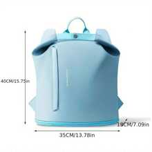 Fashion Fitness Backpack With Wet & Dry Separation, Women Large Capacity Waterproof Swimming Bag For Beach