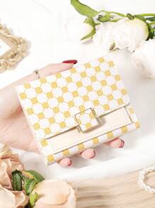 Burgundy Bag Charry Red Bag Wine Red Bag Coin Pocket Double Fold Women's Wallet Mini Women's Fashionable Wallet With Multiple Card Slots And ID Card Window Very Suitable For Outdoor Travel And Returning To School For Women Wallet Mini Wallet Purse Wallet Small Wallet