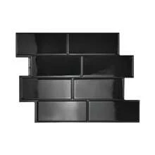 4/10/20 piezas Sencillos adhesivos de pared con apariencia de ladrillo 3D imitación de mármol - Azulejos autoadhesivos a prueba de aceite y humedad, aptos para salpicaderos/renovación de paredes/decoración de baños y comedores