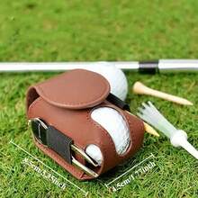 1pc Mini Golf Double Ball Bag Without Accessories, Outdoor Portable Mini Golf Bag, Waist Mounted Ball Spike Set Bag, Personalized Mini Double Ball Bag, No Accessories - Multicolor - View 8