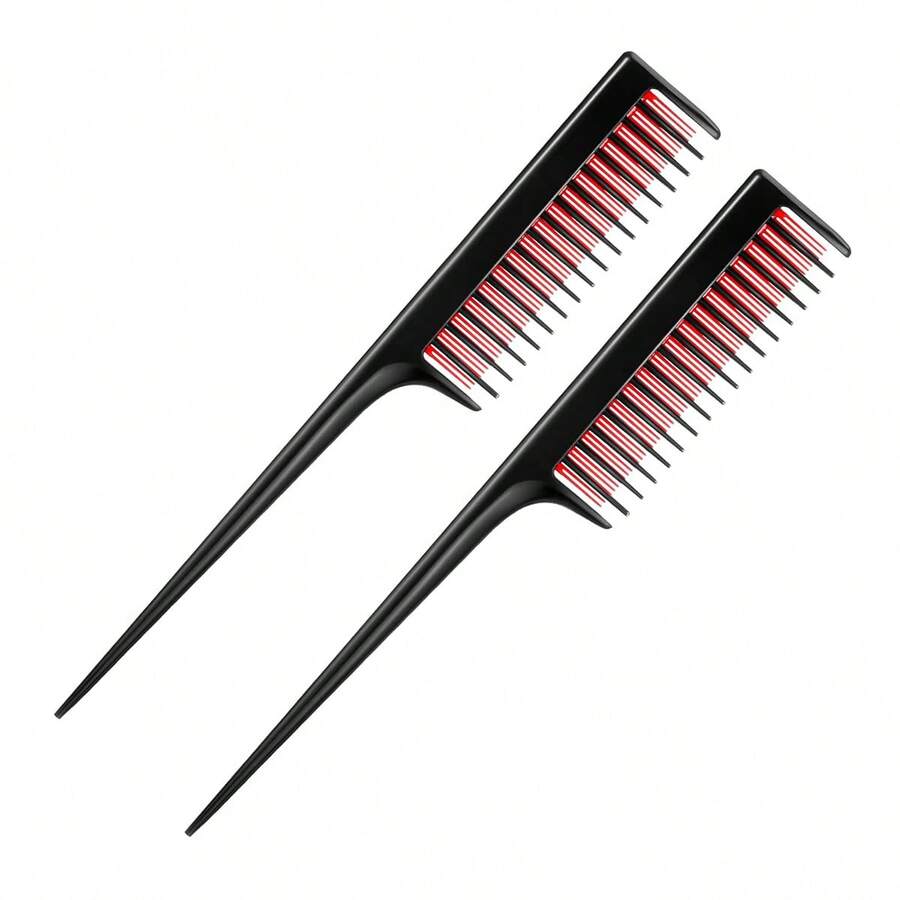 2 piezas de Peines profesionales para esponjar, usados para esponjar las raíces del cabello del peine, aumentar el volumen del cabello, calidad del cabello y normal, peines para hombres y mujeres - Multicolor - Ver 1