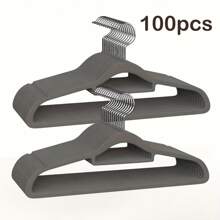 100/60/20/10/5/1 Packung rutschfeste Samt-Kleiderbügel | Organisieren Sie Ihren Kleiderschrank mühelos mit platzsparenden Lösungen | Strapazierfähige und stilvolle Kunststoffbügel perfekt für Schlafzimmer, Badezimmer, Büro, Wohnheim und Zuhause | Ideal für Feiertage, Weihnachten, Thanksgiving, Neujahr und Valentinstag | Maximieren Sie Ihren Kleiderschrankplatz mit eleganten und funktionalen Organizers