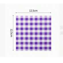 1 stuk kleine tissue servetten, uitgevouwen afmetingen 25*25 cm [gevouwen afmetingen 12,5*12,5 cm], wegwerp feestartikelen, effen roze, groene, blauwe tissue papieren servetten, enkellaags bedrukt enkelzijdig papieren servet