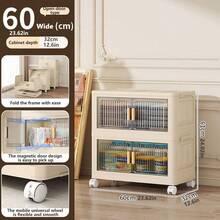 5/4/3/2/1 Layer Foldable Wardrobe, Multi-Layered Storage Cabinet, Multi-Function Storage Box, Transparent Door, Easy Assembly Plastic Storage Shelf