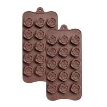 15 腔硅胶花朵玫瑰巧克力蛋糕香皂模具烘焙冰格模具