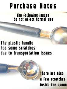 2 件不锈钢水果球勺，光滑圆形瓜球勺，适用于西瓜、冰淇淋、水果、冰棍、肉丸 - 彩色 - 查看 3