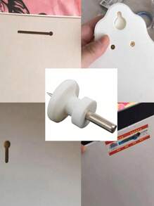 10 à 60 pièces Mini crochets muraux, sans trace, pour cadre photo