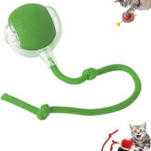 PETSIN 1 Peça Bolas de Brinquedo Interativas para Gatos Recarregáveis por USB, Bola Elétrica Automática em Rolamento para Cães/Presente de Aniversário de Gatos, Brinquedos Inteligentes Automáticos com Cauda para Mascar de Estimação, Bola de Perseguição de Gato Presa Inteligente de Cor Sólida, Bola de Brinquedo Interativa para Gatos, Brinquedo para Gatos Internos