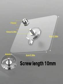 20 Ganchos adhesivos de alta resistencia, ganchos de pared montados con tornillos sin perforación, ganchos de pared impermeables de tornillo con acabado sin costuras, ganchos adhesivos de alta resistencia para cocina, baño, hogar y oficina