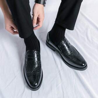 Summer Men's Korean Fashion Versatile Slip-On Casual Oxfords For Business And Daily Wear